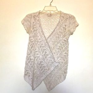 Cute white patterned cardigan